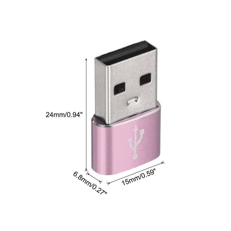 USB C Female to USB Male Adapter, Type C to USB Converter Adapter for Phone, Tablet, Computer