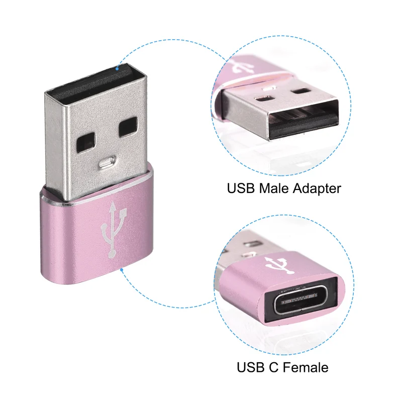 USB C Female to USB Male Adapter, Type C to USB Converter Adapter for Phone, Tablet, Computer
