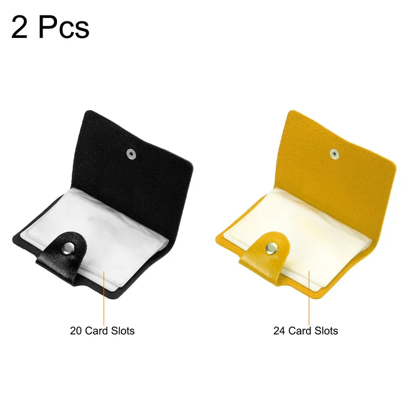Credit Card Holders, Pack Slim Wallet Leather Purse Business Cards Storage Organizer Protector with Card Slots