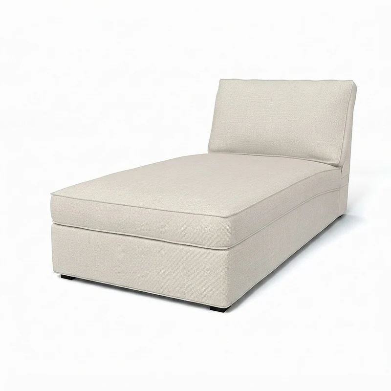 Kivik Chaise Longue Hoes - Chenille Gebroken Wit #2