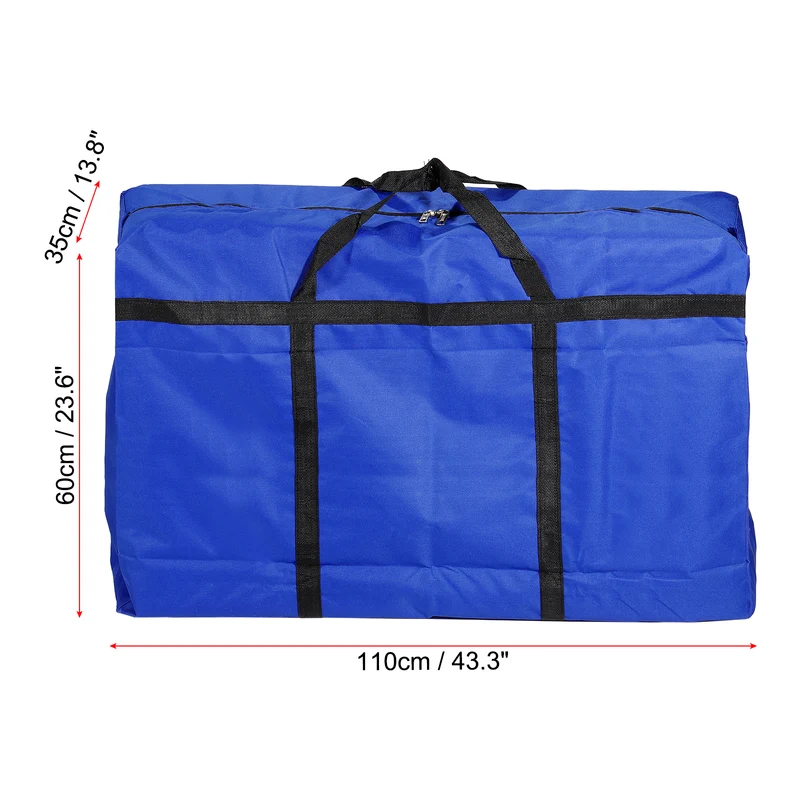 Storage Tote with Zippers, Capacity Foldable Heavy Moving Tote Bags for Bedding Clothes