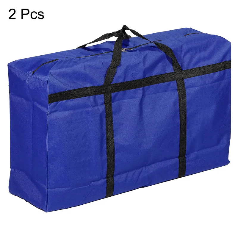 Storage Tote with Zippers, Capacity Foldable Heavy Moving Tote Bags for Bedding Clothes