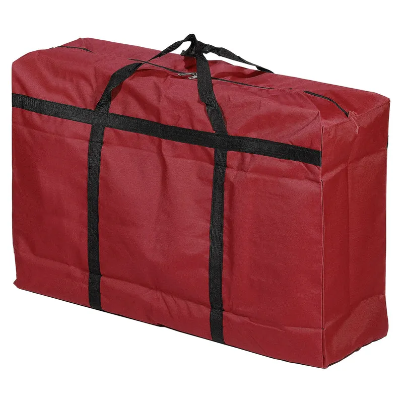 Storage Tote with Zipper Capacity Foldable Heavy Moving Tote Bags for Bedding Clothes