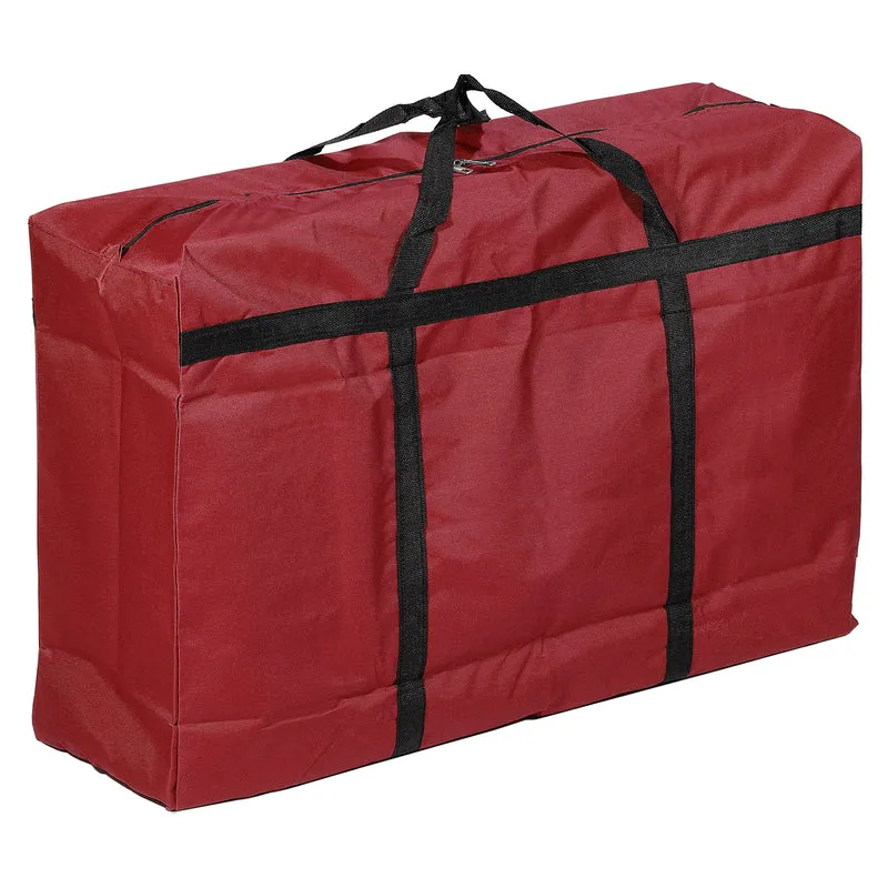 Storage Tote with Zipper Capacity Foldable Heavy Moving Tote Bags for Bedding Clothes