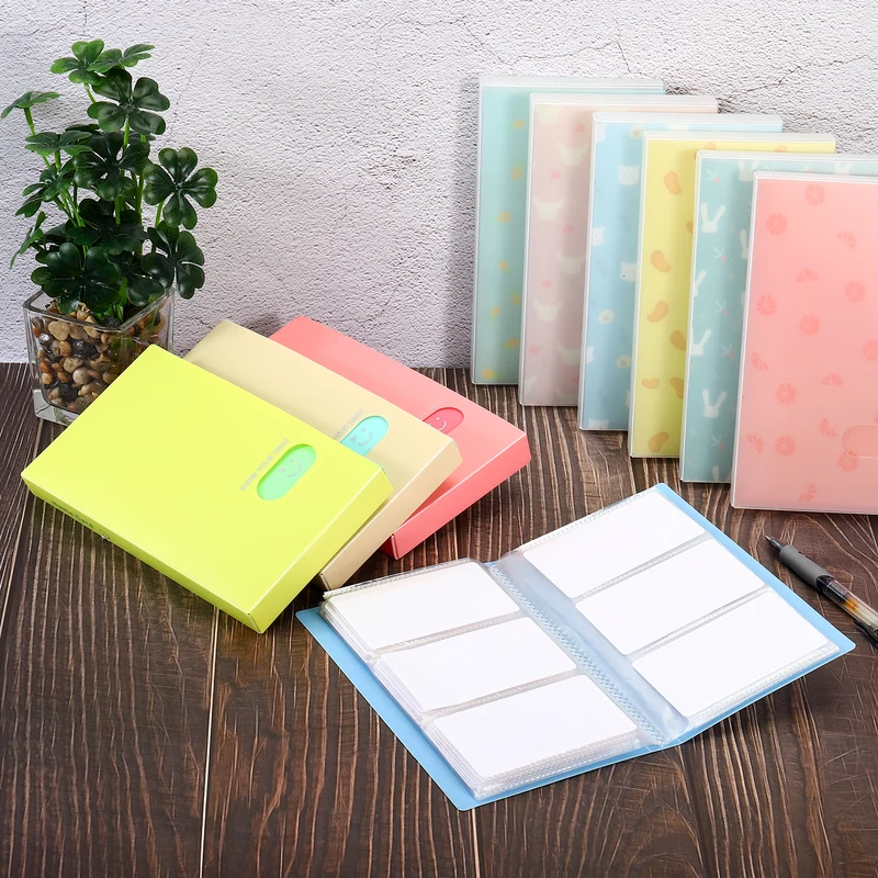 Business Card Holder, Plastic Cards Binder Card Photocard Organizer for Cards Storage