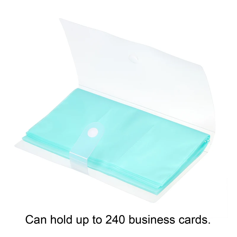 Business Card Holder, Plastic Portable Cards Binder Book Name Cards Organizers
