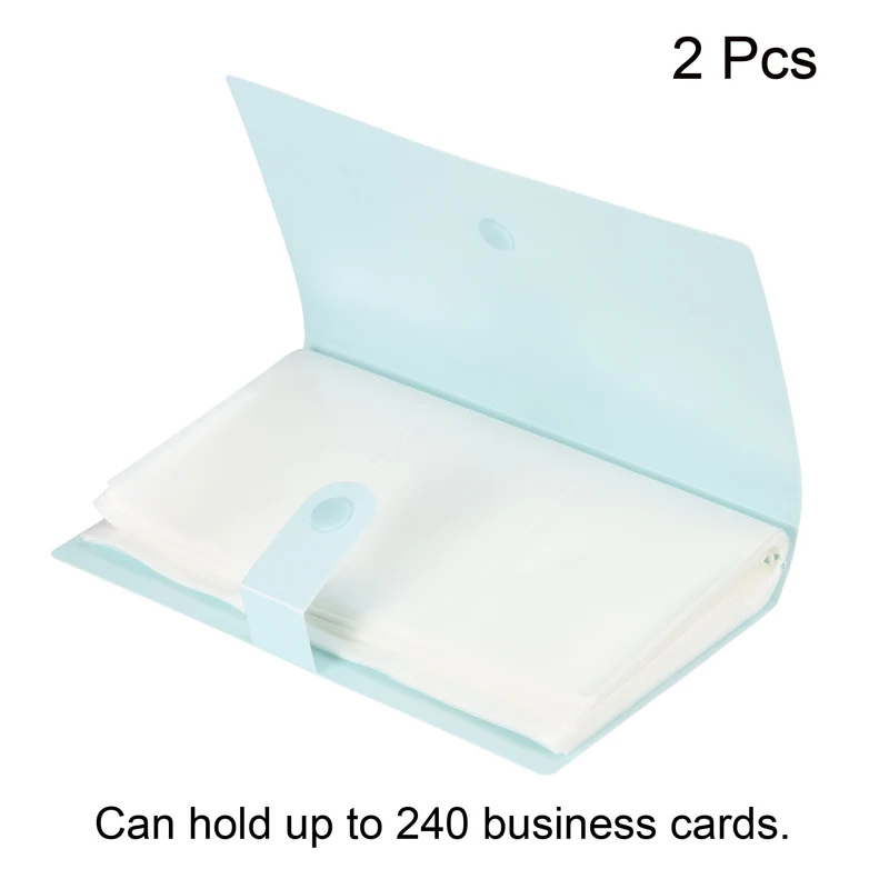 Business Card Holder, Plastic Cards Binder Book Name Cards Organizer