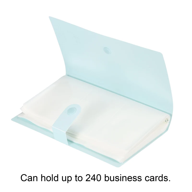 Business Card Holder, Plastic Cards Binder Book Name Cards Organizer