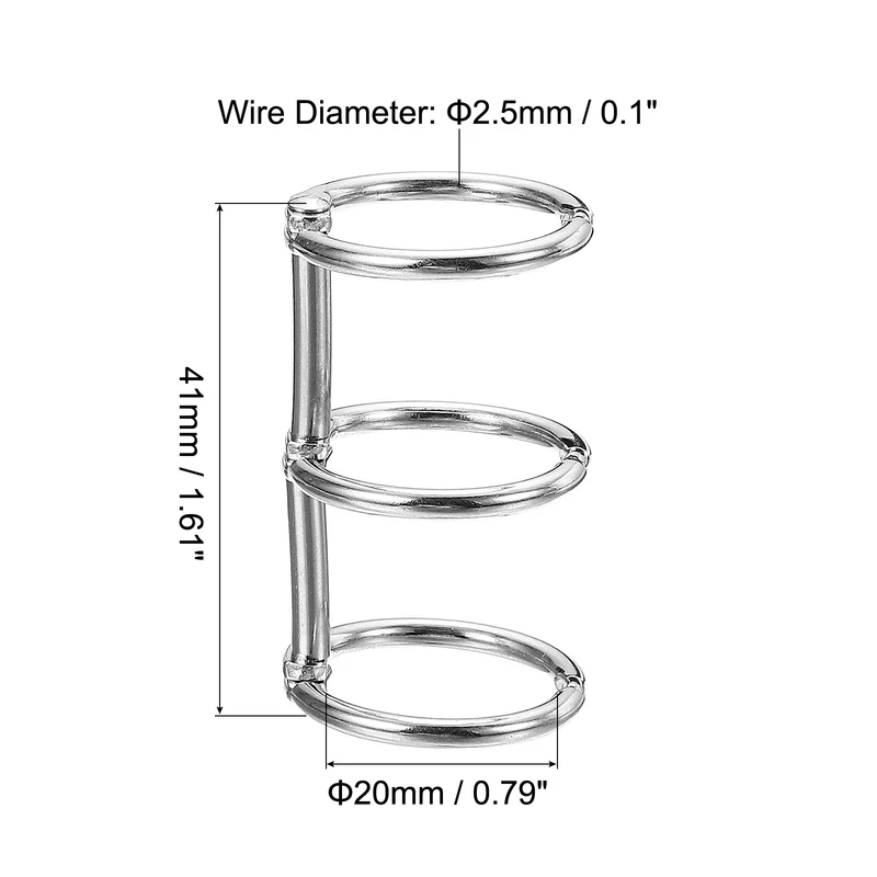 Binder Ring, Detachable Metal Book Rings Office Loose Leaf Ring Circle for Desk Calendar Photo Album