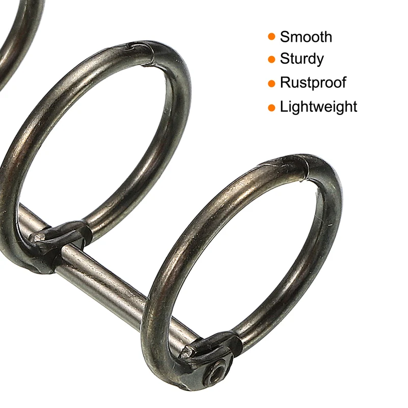 Binder Ring, Detachable Metal Book Rings Office Loose Leaf Ring Circle for Desk Calendar Photo Album