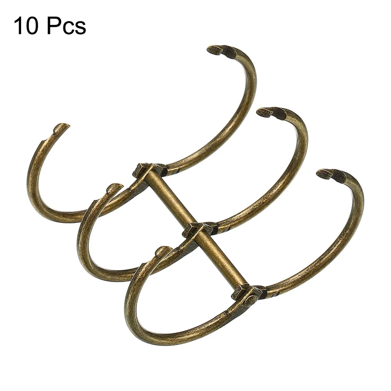 Binder Ring, Detachable Metal Book Rings Office Loose Leaf Ring Circle for Desk Calendar Photo Album