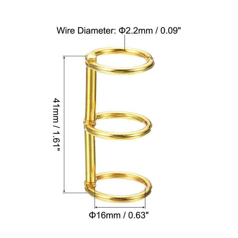 Binder Rings Detachable Metal Book Rings Office Loose Leaf Ring Circle for Desk Calendar Photo Album