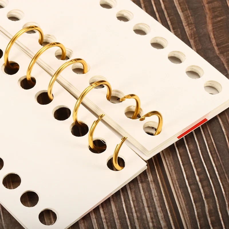 Binder Rings Detachable Metal Book Rings Office Loose Leaf Ring Circle for Desk Calendar Photo Album