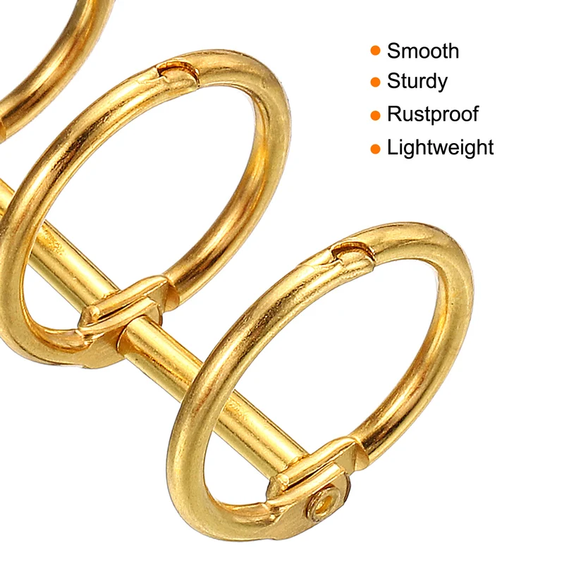 Binder Rings Detachable Metal Book Rings Office Loose Leaf Ring Circle for Desk Calendar Photo Album