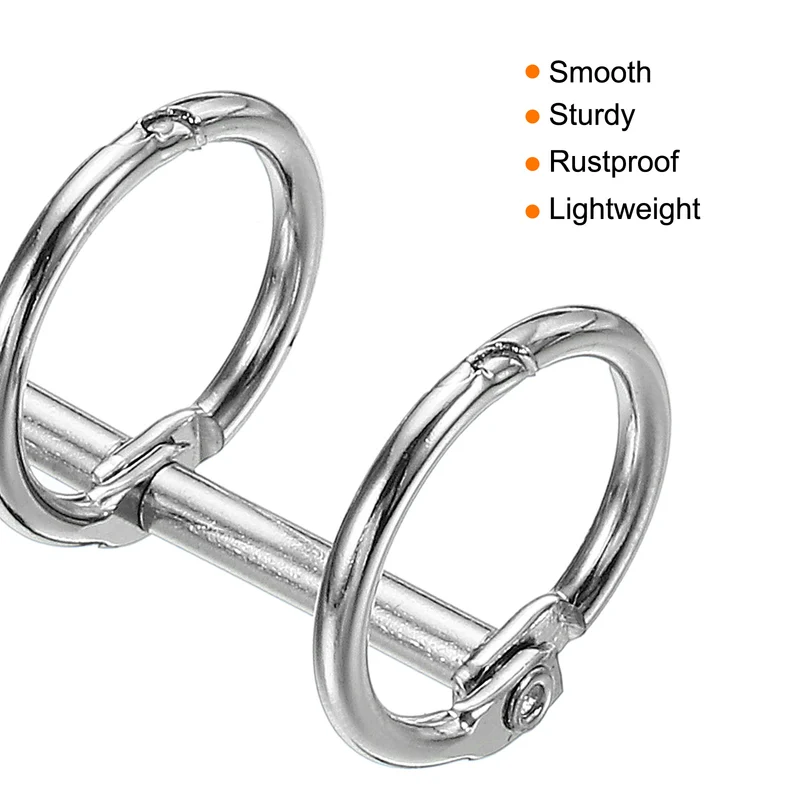 Binder Rings Detachable Metal Book Rings Office Loose Leaf Ring Circle for Desk Calendar Photo Album