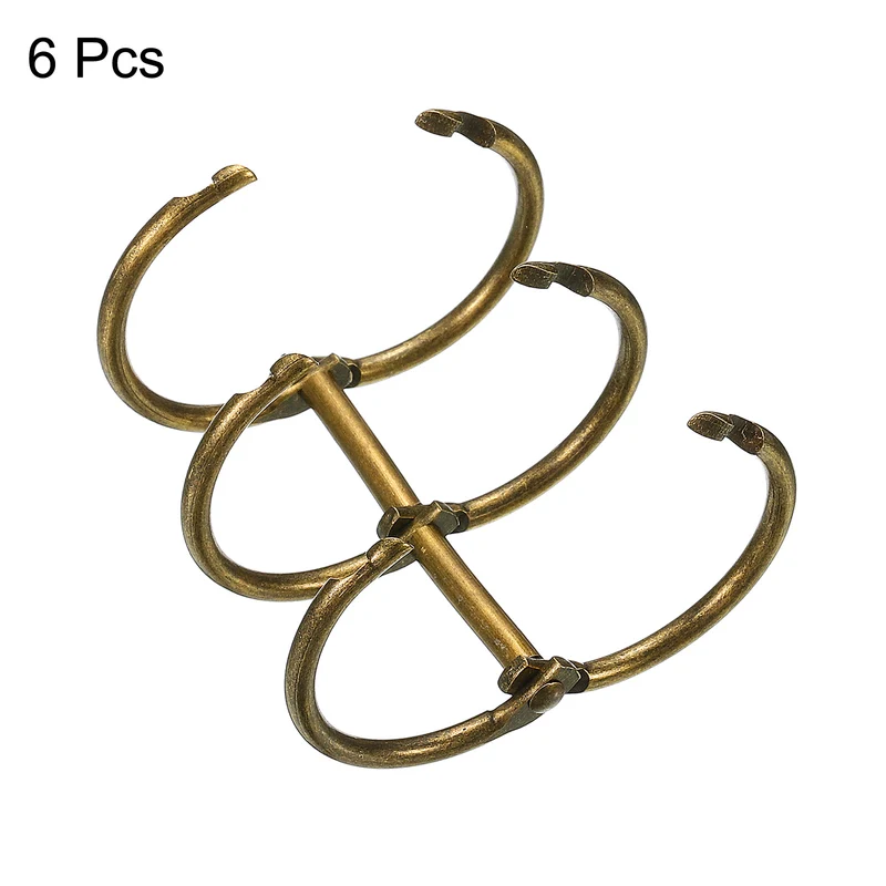 Binder Rings Detachable Metal Book Rings Office Loose Leaf Ring Circle for Desk Calendar Photo Album