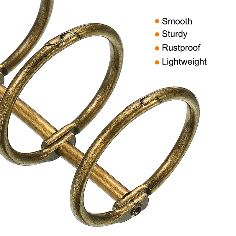 Binder Rings Detachable Metal Book Rings Office Loose Leaf Ring Circle for Desk Calendar Photo Album