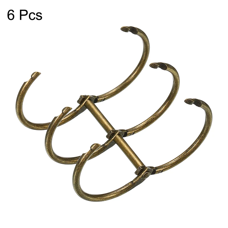 Binder Rings Detachable Metal Book Rings Office Loose Leaf Ring Circle for Desk Calendar Photo Album