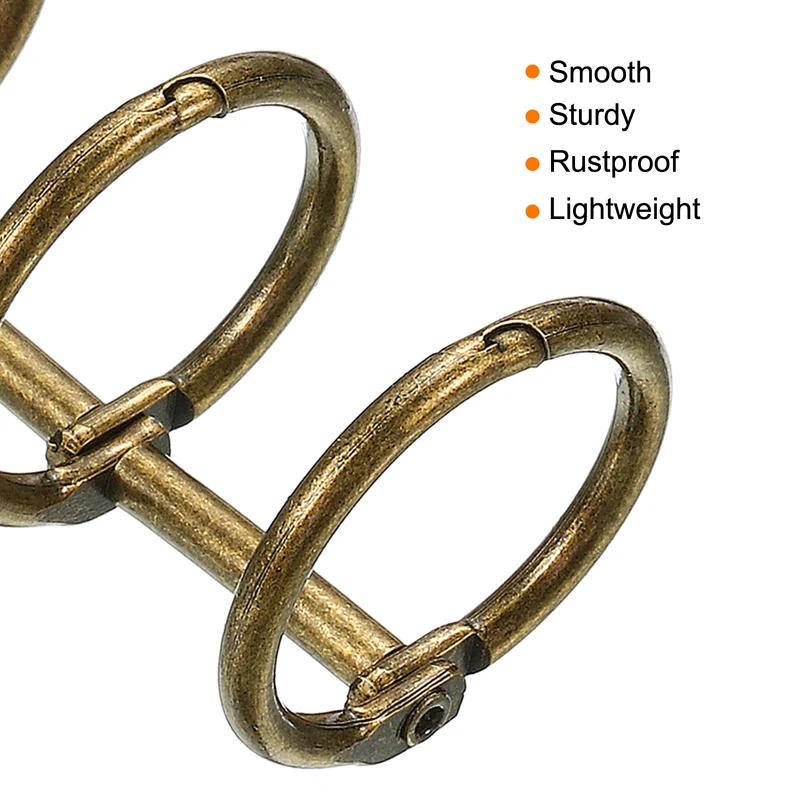 Binder Rings Detachable Metal Book Rings Office Loose Leaf Ring Circle for Desk Calendar Photo Album