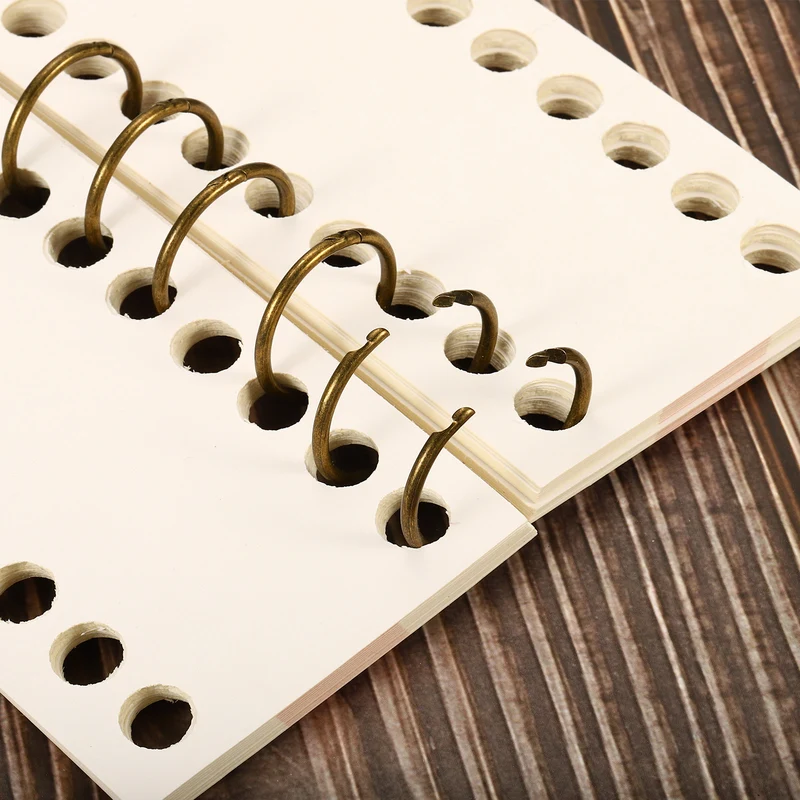 Binder Rings Detachable Metal Book Rings Office Loose Leaf Ring Circle for Desk Calendar Photo Album