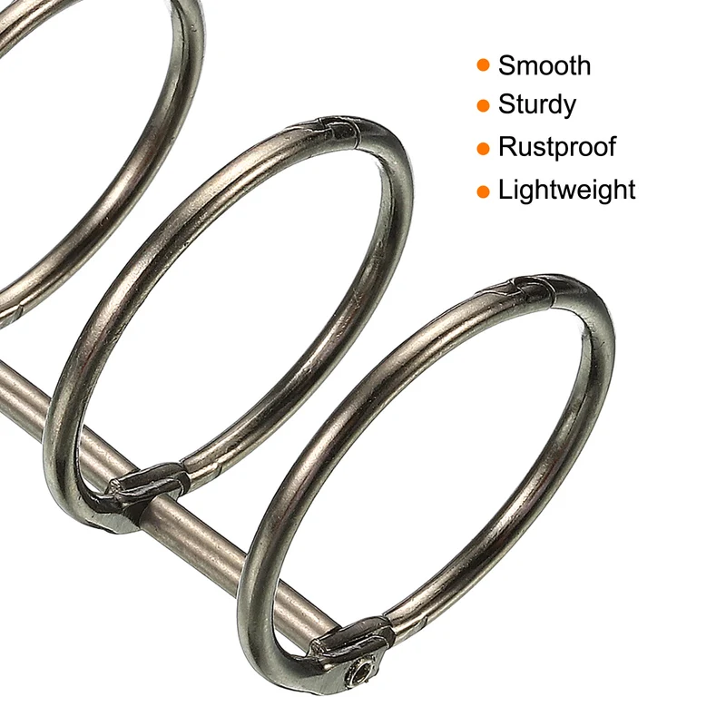 Binder Rings Detachable Metal Book Rings Office Loose Leaf Ring Circle for Desk Calendar Photo Album