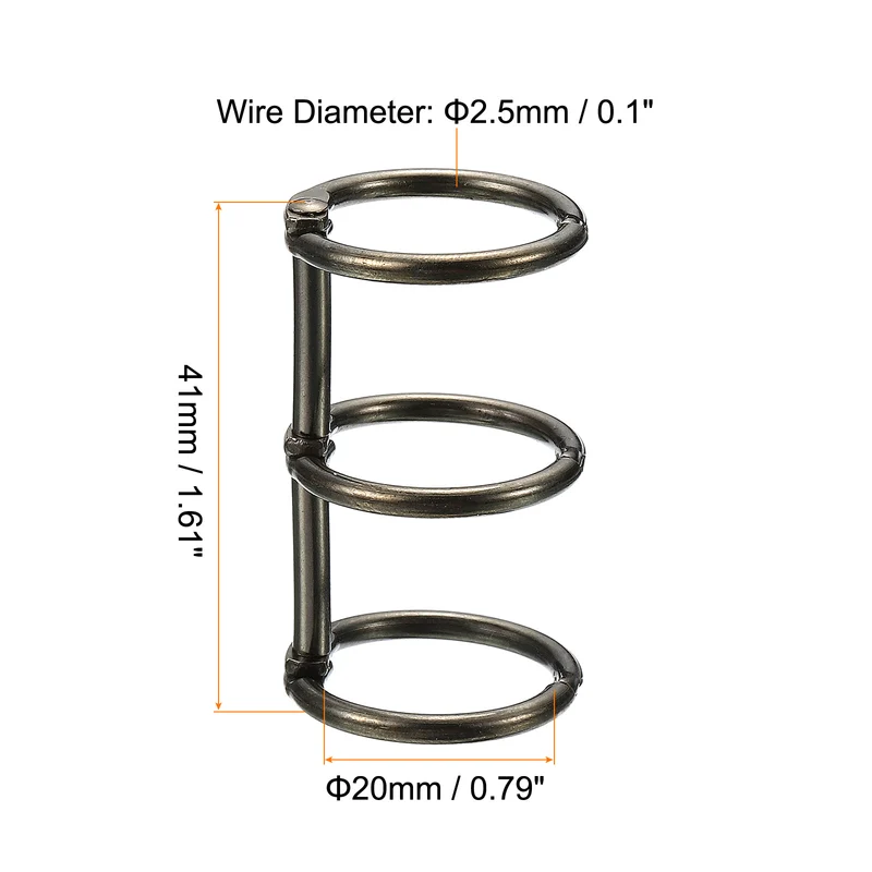 Binder Rings Detachable Metal Book Rings Office Loose Leaf Ring Circle for Desk Calendar Photo Album