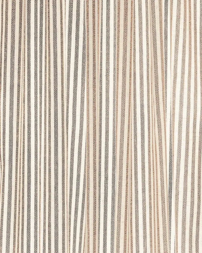 Milo Linen Blend Striped Fabric Swatches