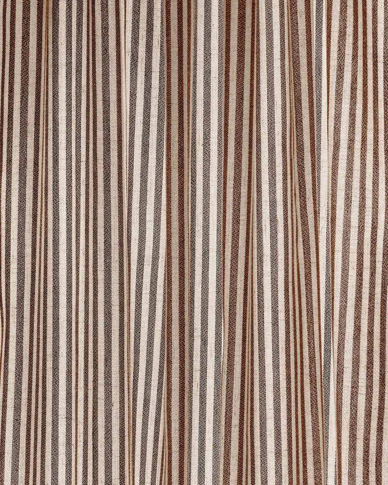 Milo Linen Blend Striped Fabric Swatches