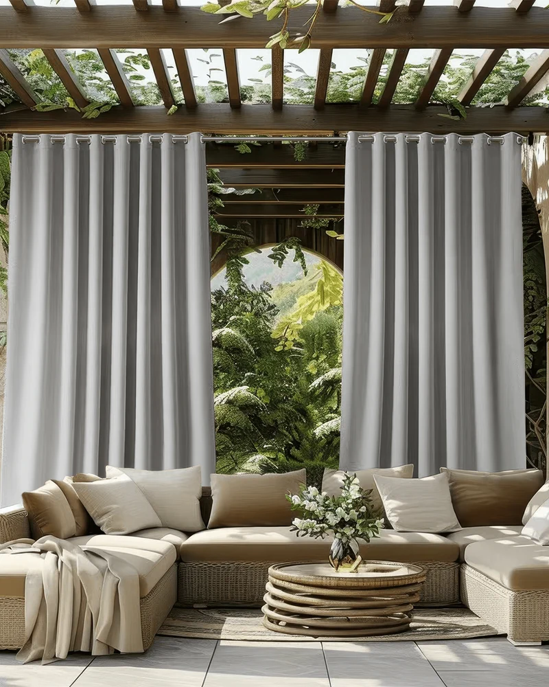 Aquashield™ 4-Layers OEKO Blackout Soundproof Anti-Dust Water-Resistant Outdoor Curtain