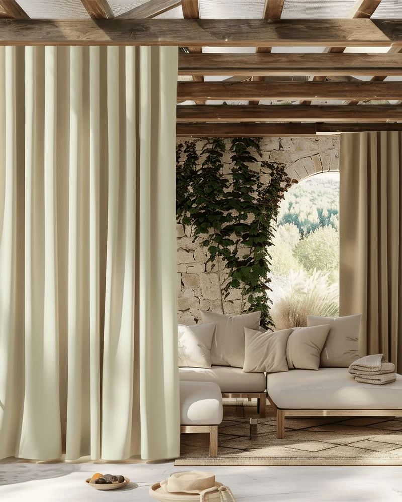 Aquashield™ 4-Layers OEKO Blackout Soundproof Anti-Dust Water-Resistant Outdoor Curtain