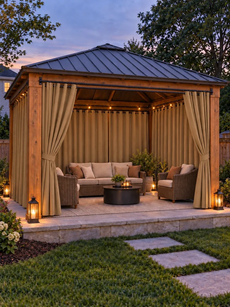 Aquashield™ 4-Layers OEKO Blackout Soundproof Anti-Dust Water-Resistant Outdoor Curtain