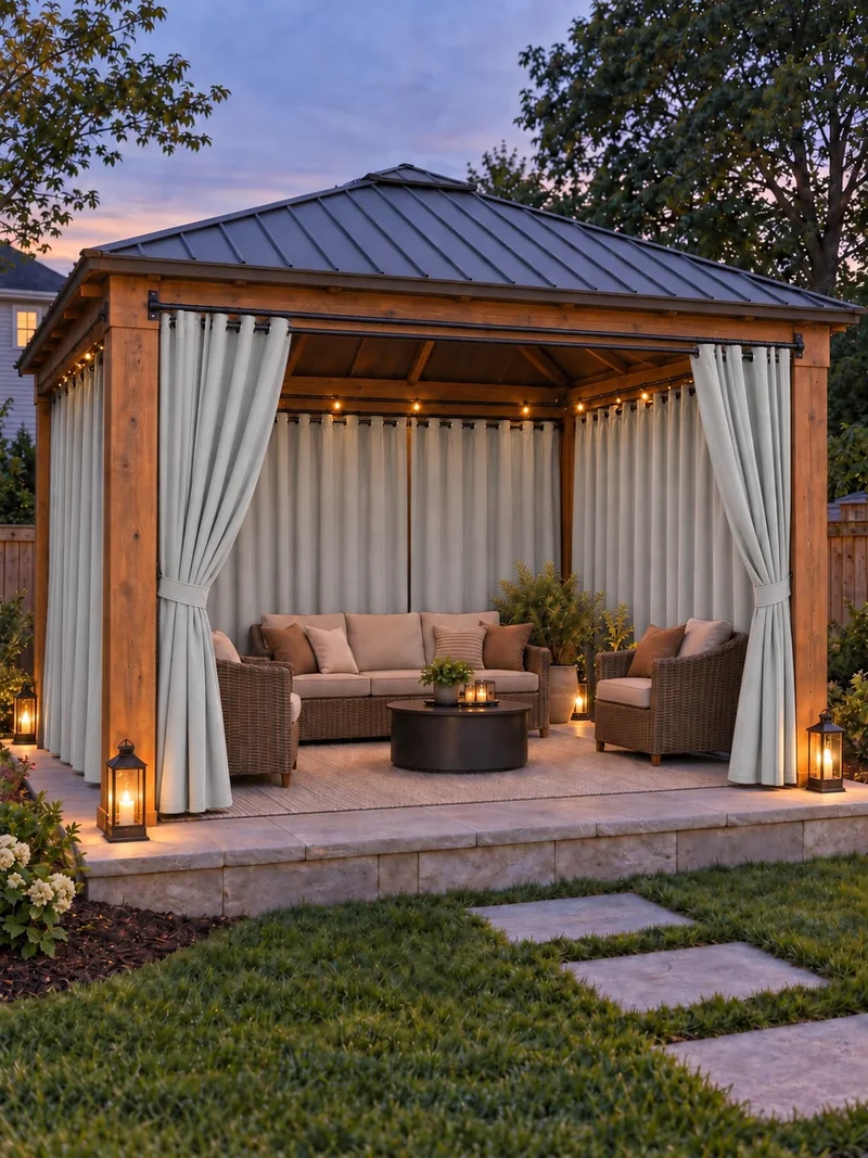 Aquashield™ 4-Layers OEKO Blackout Soundproof Anti-Dust Water-Resistant Outdoor Curtain