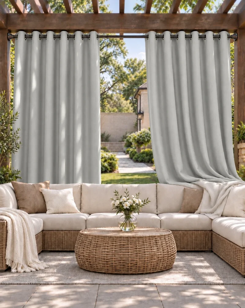 Aquashield™ 4-Layers OEKO Blackout Soundproof Anti-Dust Water-Resistant Outdoor Curtain