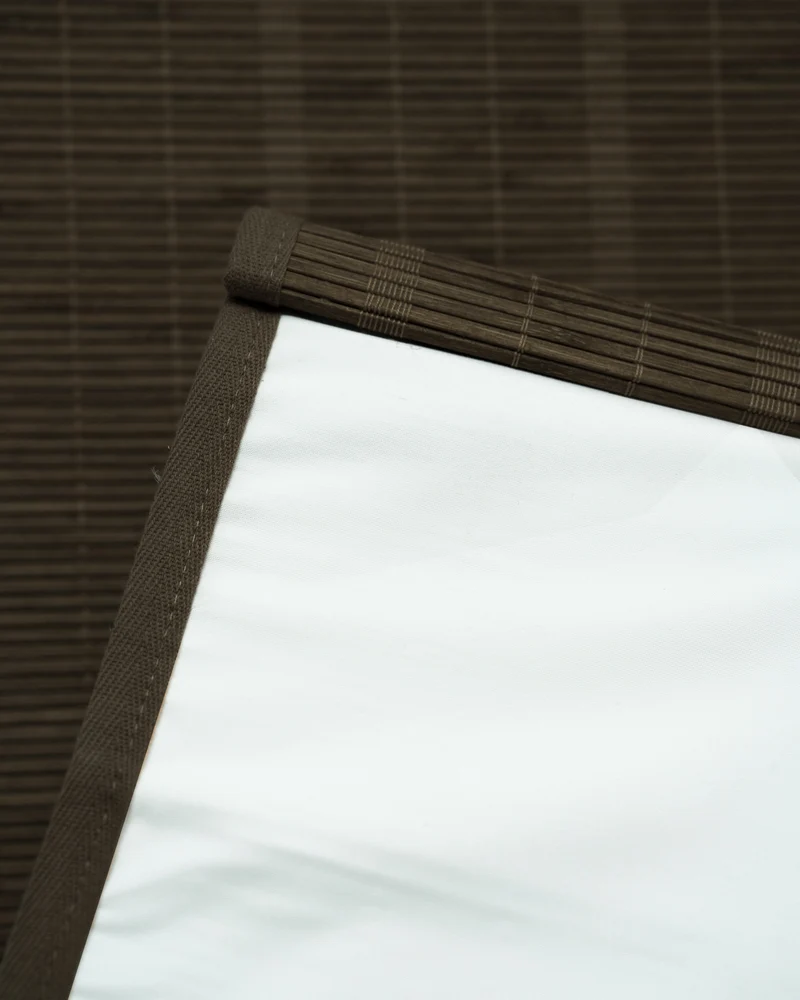 Hana Bamboo Motorized Woven Shade - Bark