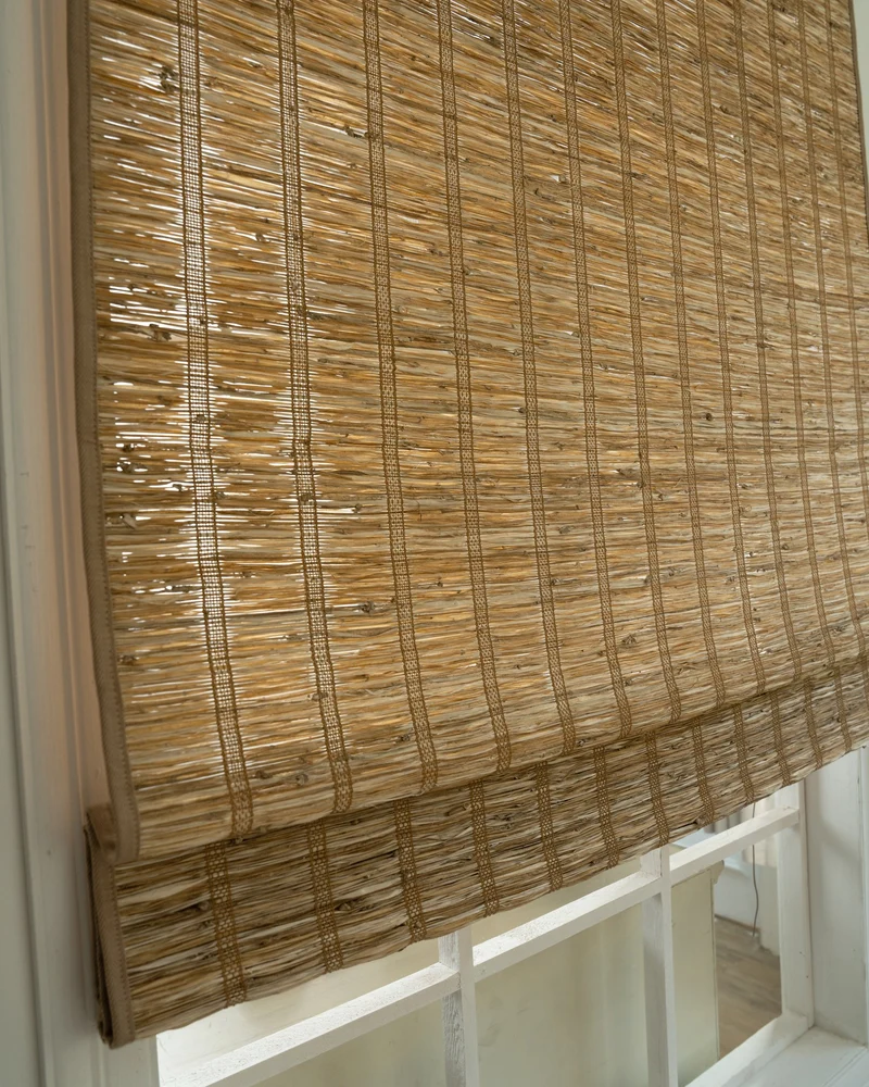 Rumi Jute Motorized Woven Shade - Hay