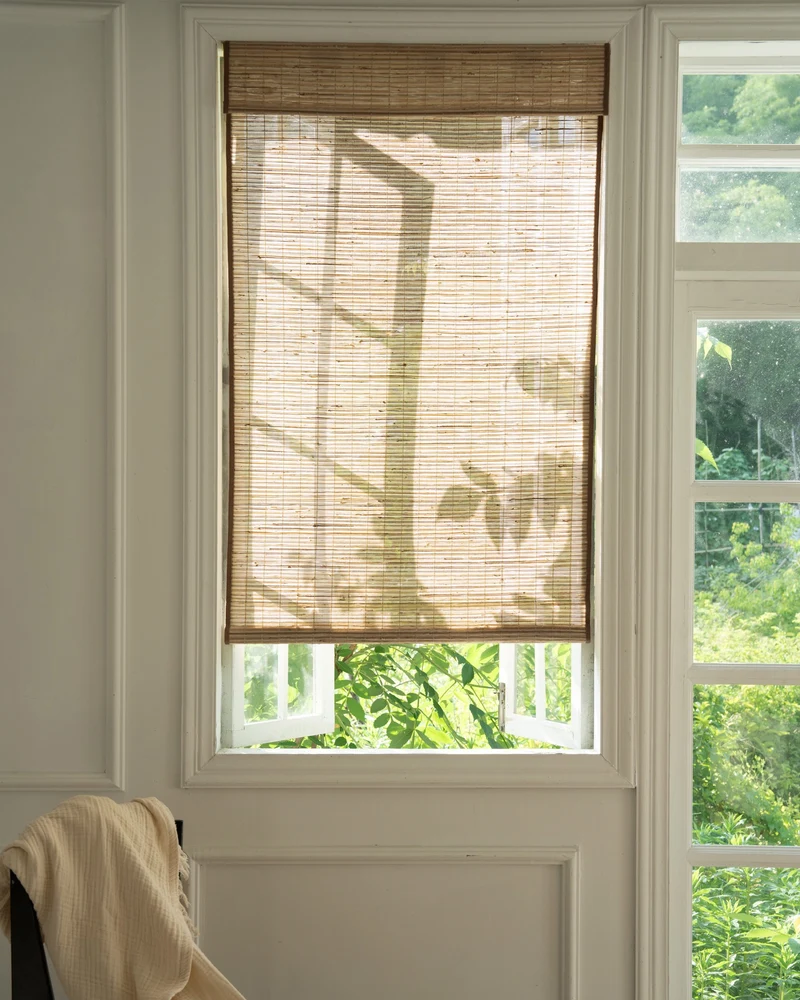 Mia Jute Motorized Woven Shade - Ecru