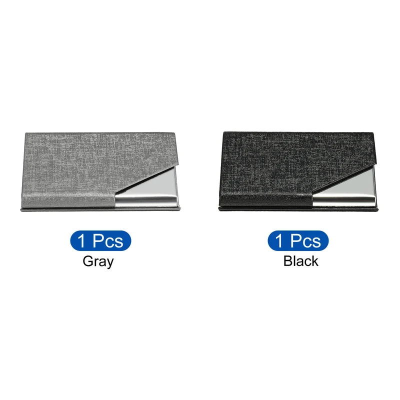 Business Card Holder, PU Leather Flip Slim Name Cards Protector Case