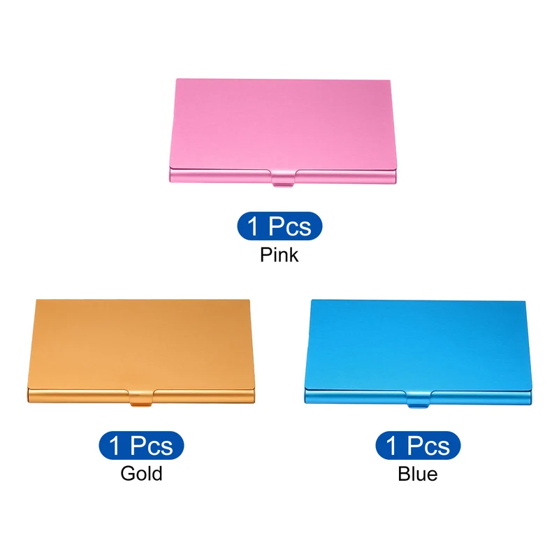 Business Card Holder, Aluminum Alloy Flip Cover Slim Name Cards Case
