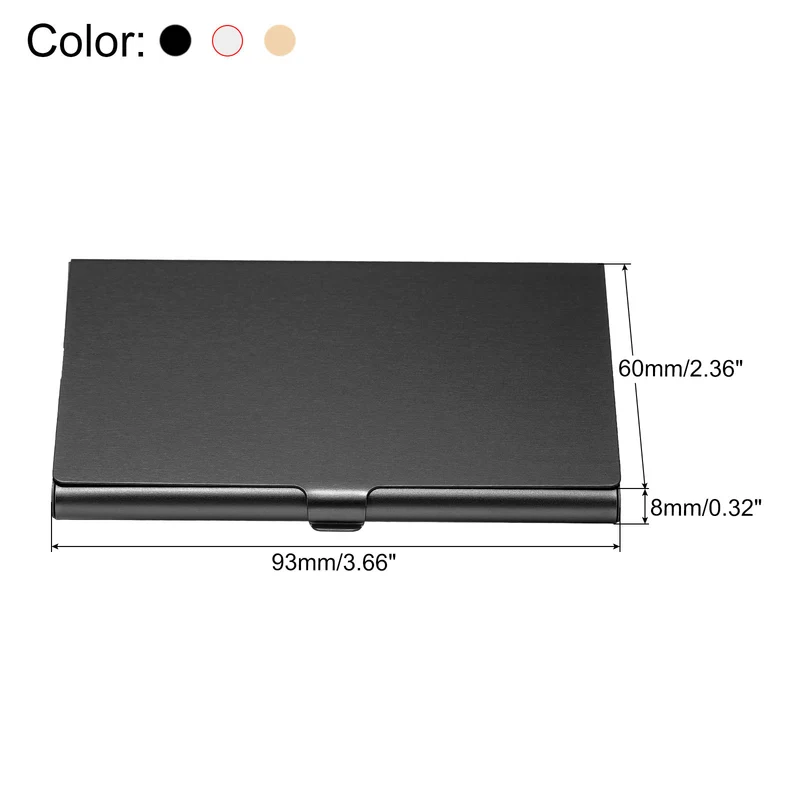 Business Card Holder, Aluminum Alloy Flip Cover Slim Name Cards Case