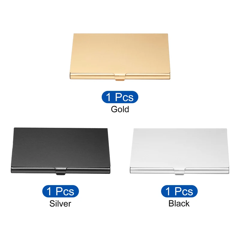 Business Card Holder, Aluminum Alloy Flip Cover Slim Name Cards Case