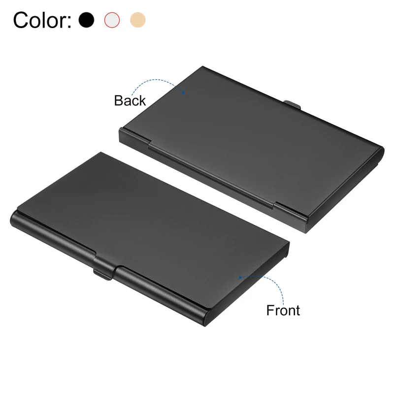 Business Card Holder, Aluminum Alloy Flip Cover Slim Name Cards Case