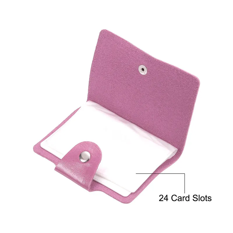 Credit Card Holder, Wallet Leather Purse Business Cards Storage Organizer Protector with Card Slot