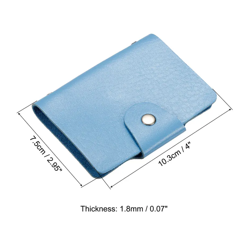 Credit Card Holder, Wallet Leather Purse Business Cards Storage Organizer Protector with Card Slot