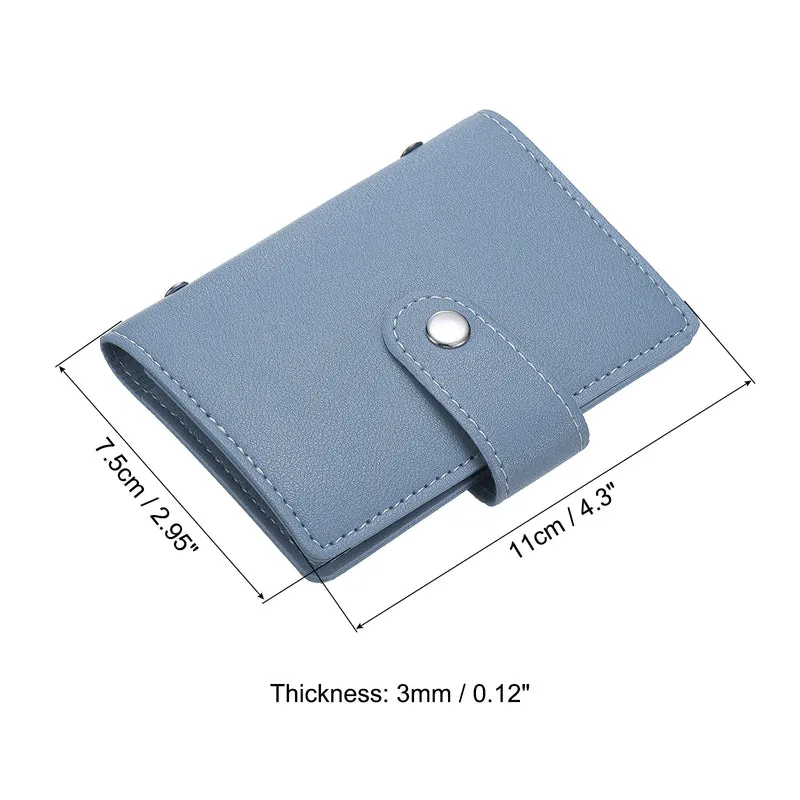 Credit Card Holder, Slim Wallet Leather Purse Business Cards Storage Organizer Protector with Slot