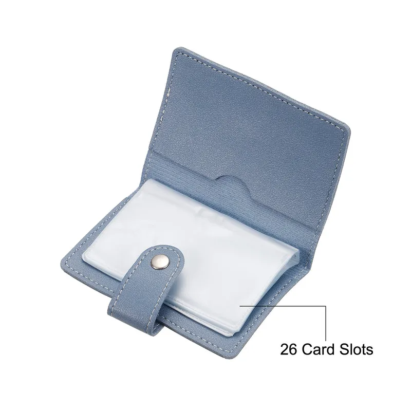 Credit Card Holder, Slim Wallet Leather Purse Business Cards Storage Organizer Protector with Slot