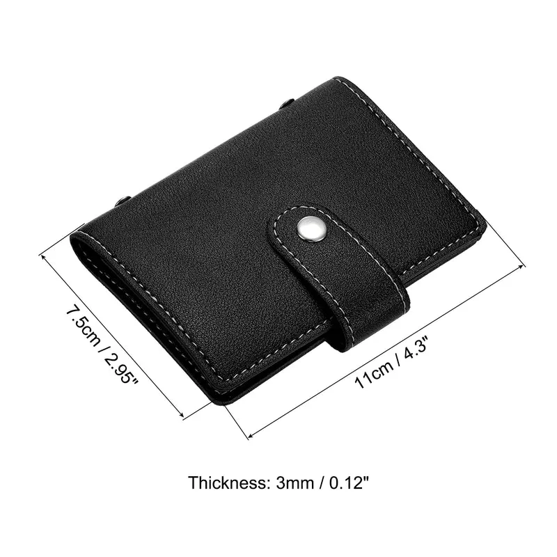 Credit Card Holder, Slim Wallet Leather Purse Business Cards Storage Organizer Protector with Slot
