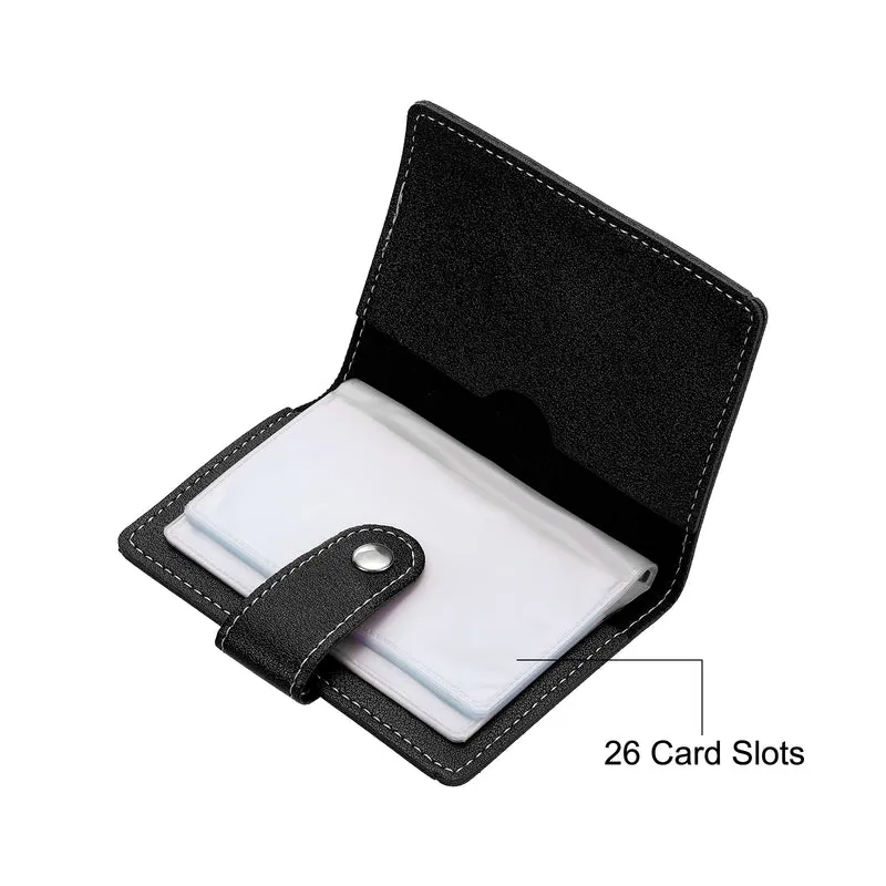 Credit Card Holder, Slim Wallet Leather Purse Business Cards Storage Organizer Protector with Slot