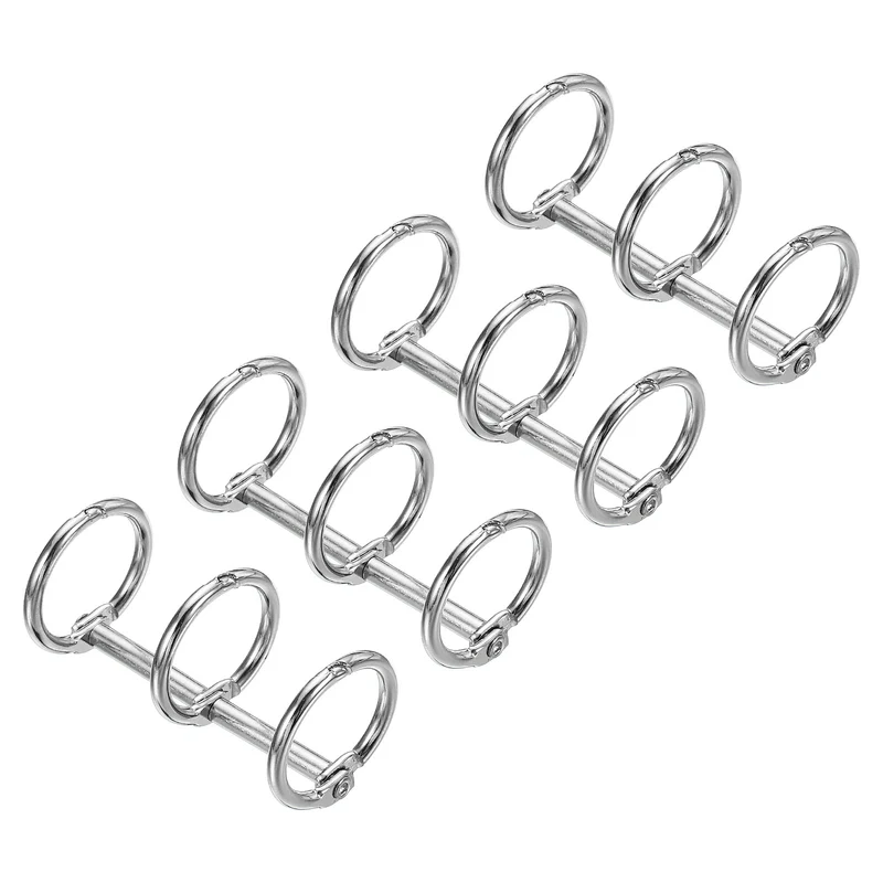 Binder Rings, Detachable Metal Book Rings Office Loose Leaf Ring Circle for Desk Calendar Photo Album