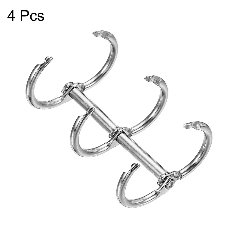 Binder Rings, Detachable Metal Book Rings Office Loose Leaf Ring Circle for Desk Calendar Photo Album