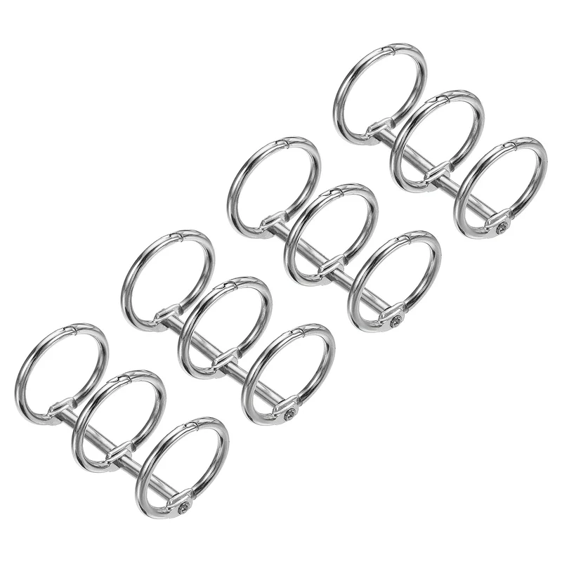 Binder Rings, Detachable Metal Book Rings Office Loose Leaf Ring Circle for Desk Calendar Photo Album